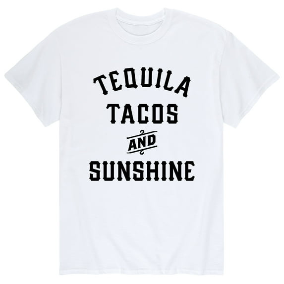 Instant Message - Tequila Tacos And Sunshine - Men's Short Sleeve Graphic T-Shirt