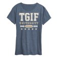 thumbnail image 1 of Instant Message - Tgif University - Women's Short Sleeve Graphic T-Shirt, 1 of 5