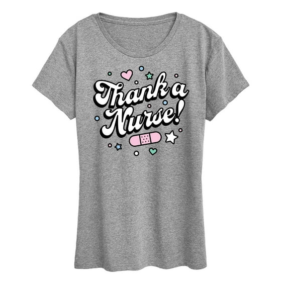 Instant Message - Thank A Nurse - Women's Short Sleeve Graphic T-Shirt