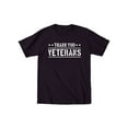 thumbnail image 1 of Instant Message - Thank You Veterans Military Support Novelty Memorial Patriotic Short Sleeve Graphic T-Shirt, 1 of 5