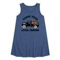 thumbnail image 1 of Instant Message - Thank Your Local Farmer - Toddler & Youth Girls A-line Dress, 1 of 6