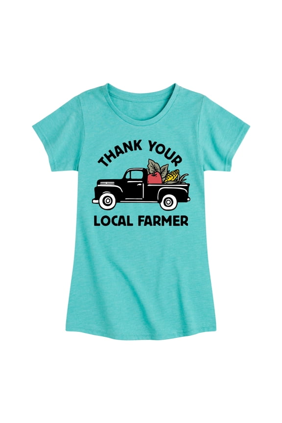 - Thank Your Local Farmer - Toddler & Youth Girls Short Sleeve Graphic T-Shirt