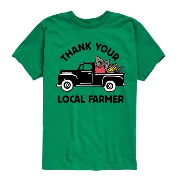 Instant Message - Thank Your Local Farmer - Toddler & Youth Short Sleeve Graphic T-Shirt