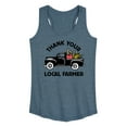 thumbnail image 1 of Instant Message - Thank Your Local Farmer - Women's Racerback Tank Top, 1 of 6