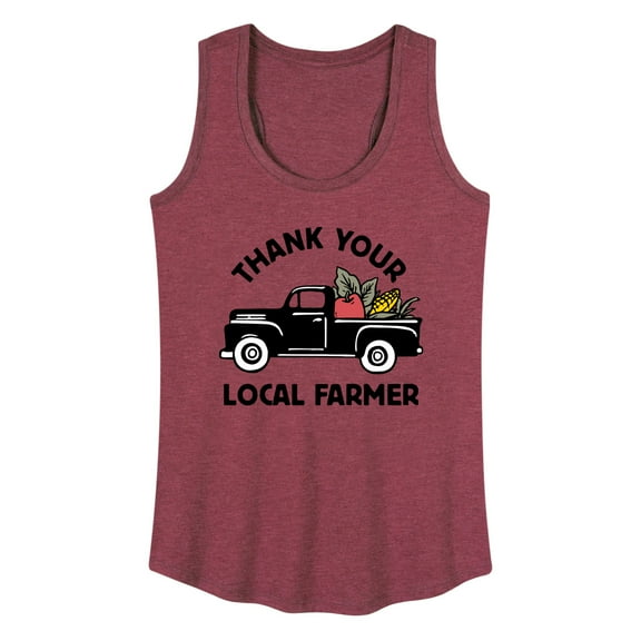 Instant Message - Thank Your Local Farmer - Women's Racerback Tank Top