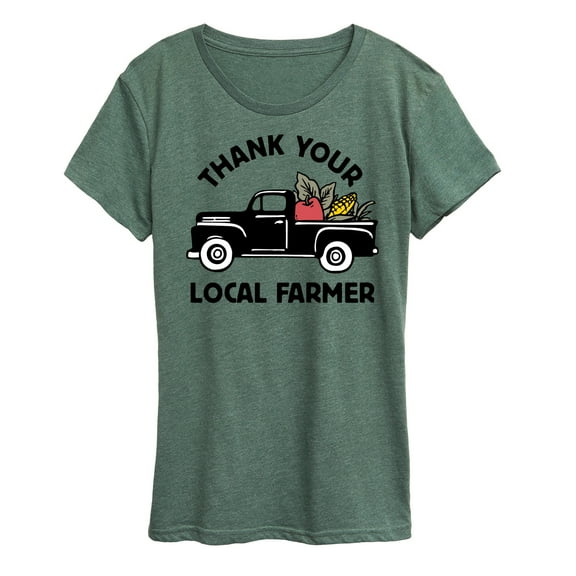 Instant Message - Thank Your Local Farmer - Women's Short Sleeve Graphic T-Shirt