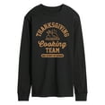 thumbnail image 1 of Instant Message - Thanksgiving Cooking Team - Men's Long Sleeve Graphic T-shirt, 1 of 5