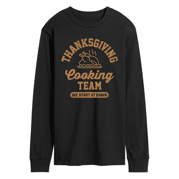Instant Message - Thanksgiving Cooking Team - Men's Long Sleeve Graphic T-shirt