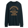 thumbnail image 1 of Instant Message - Thanksgiving Cooking Team - Men's Long Sleeve Graphic T-shirt, 1 of 5