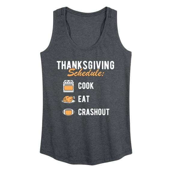 Instant Message - Thanksgiving Schedule Women's Graphic Racerback Tank
