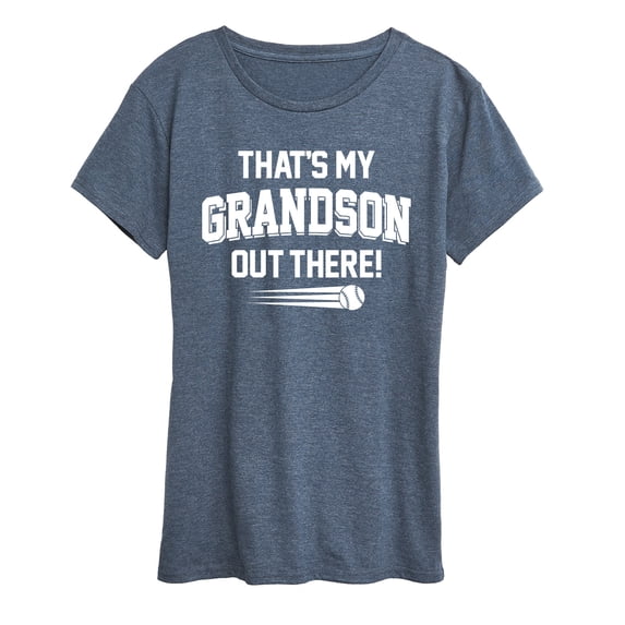Instant Message - That's My Grandson Out There Short Sleeve Graphic T-Shirt