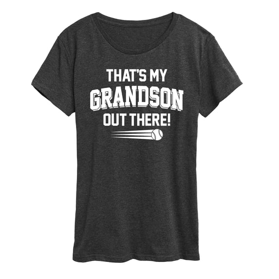 Instant Message - That's My Grandson Out There Short Sleeve Graphic T-Shirt