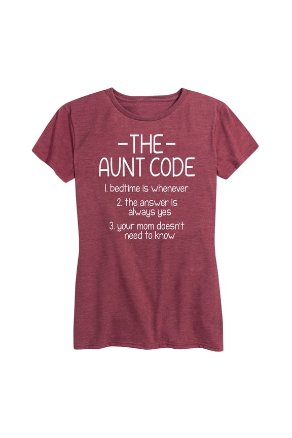 - The Aunt Code - Women's Short Sleeve Graphic T-Shirt