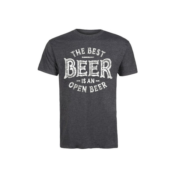 Instant Message - The Best Beer Is An Open Beer - Men's Short Sleeve Graphic T-Shirt