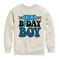 thumbnail image 1 of Instant Message - The Birthday Boy - Toddler & Youth Crewneck Fleece Sweatshirt, 1 of 6