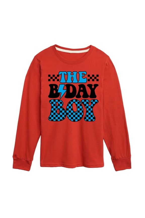 - The Birthday Boy - Toddler & Youth Long Sleeve Graphic T-Shirt