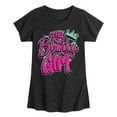 thumbnail image 1 of Instant Message - The Birthday Girl - Toddler & Youth Girls Short Sleeve Graphic T-Shirt, 1 of 6