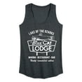 thumbnail image 1 of Instant Message - The Blue Cat Lodge - Ladies Racerback Tank, 1 of 5