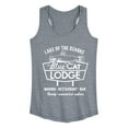 thumbnail image 1 of Instant Message - The Blue Cat Lodge - Ladies Racerback Tank, 1 of 5