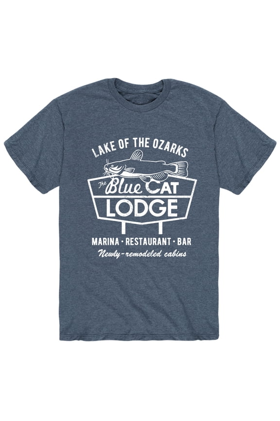 - The Blue Cat Lodge - Men's Short Sleeve Graphic T-Shirt