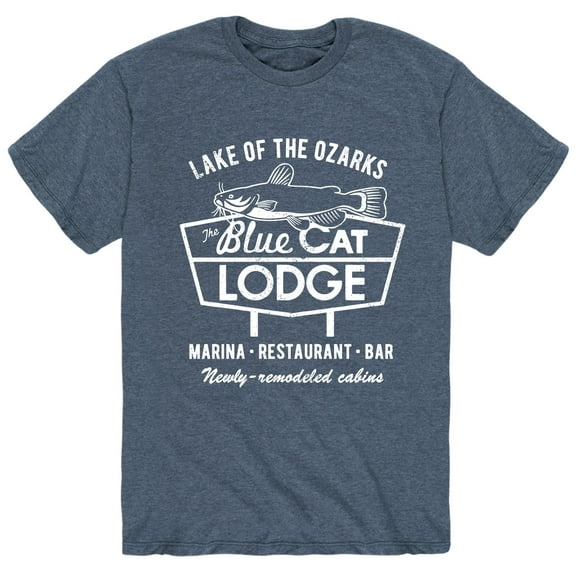 Instant Message - The Blue Cat Lodge - Men's Short Sleeve Graphic T-Shirt