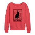 thumbnail image 1 of Instant Message - The Devil Tarot - Women's Lightweight French Terry Pullover, 1 of 6