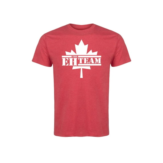 Instant Message - The Eh Team Center Leaf - Men's Short Sleeve Graphic T-Shirt