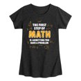 thumbnail image 1 of Instant Message - The First Step Of Math - Youth Girls Short Sleeve T-Shirt, 1 of 5