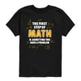 thumbnail image 1 of Instant Message - The First Step Of Math - Youth Short Sleeve Graphic T-Shirt, 1 of 5