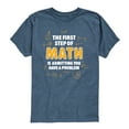 thumbnail image 1 of Instant Message - The First Step Of Math - Youth Short Sleeve Graphic T-Shirt, 1 of 5