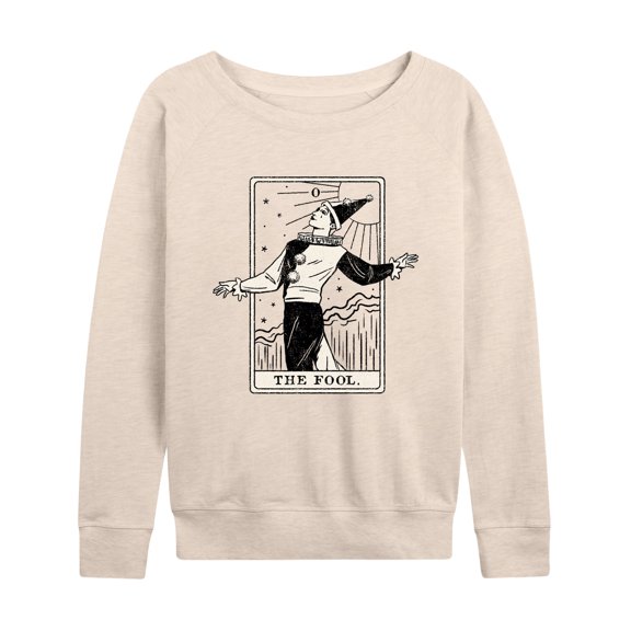 Instant Message - The Fool Tarot - Women's Lightweight French Terry Long Sleeve Shirt