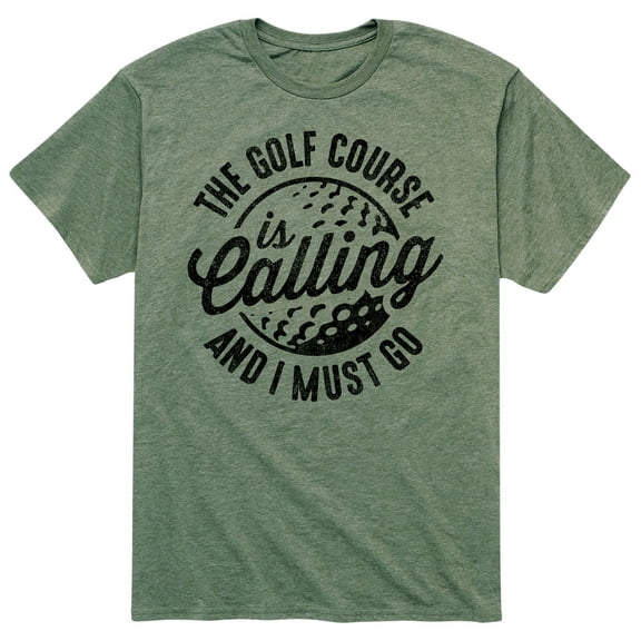 Instant Message - The Golf Course Is Calling - Men's Short Sleeve Graphic T-Shirt