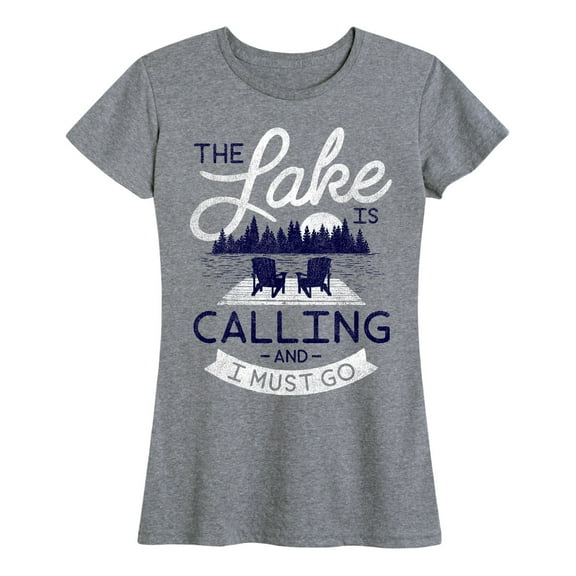Instant Message - The Lake Is Calling And I Must Go - Women's Short Sleeve Graphic T-Shirt