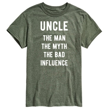 Instant Message - The Man, The Myth, The Bad Influence - Men's Short Sleeve Graphic T-Shirt