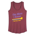 thumbnail image 1 of Instant Message - The More I Know - Women's Racerback Tank Top, 1 of 6