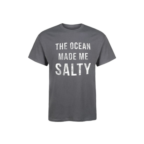 Instant Message - The Ocean Made Me Salty - Men's Short Sleeve Graphic T-Shirt