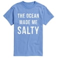thumbnail image 1 of Instant Message - The Ocean Made Me Salty - Men's Short Sleeve Graphic T-Shirt, 1 of 5