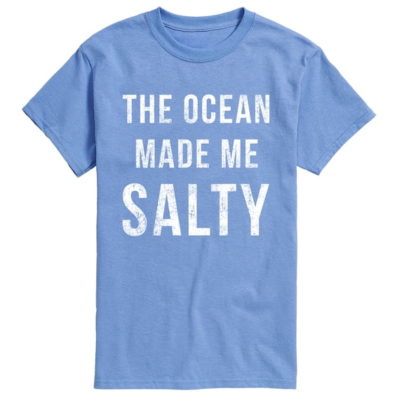 Instant Message - The Ocean Made Me Salty - Men's Short Sleeve Graphic T-Shirt