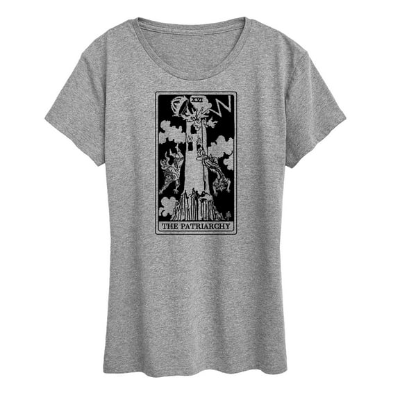 Instant Message - The Patriarchy Tower Tarot - Women'S Short Sleeve Graphic T-Shirt