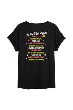 - The Softball Mom Tour Oversized Graphic T-Shirt