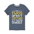 thumbnail image 1 of Instant Message - The Twos Arent Terrible Having A Blast - Toddler Short Sleeve Tee, 1 of 4