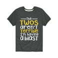 thumbnail image 1 of Instant Message - The Twos Arent Terrible Having A Blast - Toddler Short Sleeve Tee, 1 of 4