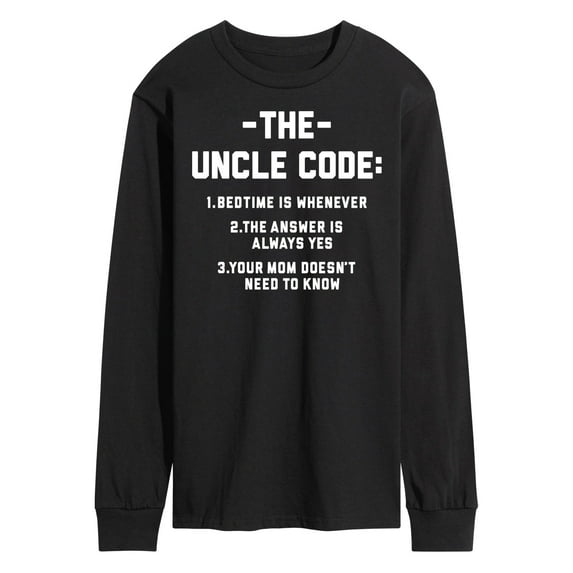 Instant Message - The Uncle Code - Men's Long Sleeve T-Shirt