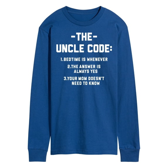 Instant Message - The Uncle Code - Men's Long Sleeve T-Shirt