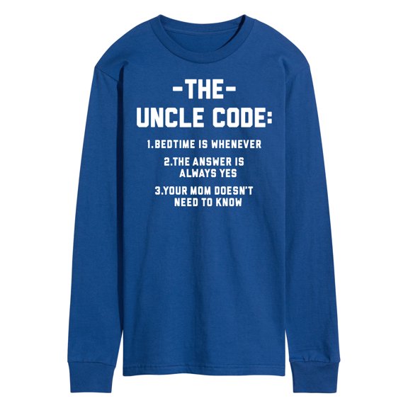 Instant Message - The Uncle Code - Men's Long Sleeve T-Shirt