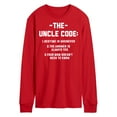 thumbnail image 1 of Instant Message - The Uncle Code - Men's Long Sleeve T-Shirt, 1 of 5