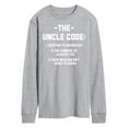thumbnail image 1 of Instant Message - The Uncle Code - Men's Long Sleeve T-Shirt, 1 of 6