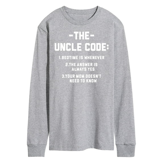 Instant Message - The Uncle Code - Men's Long Sleeve T-Shirt