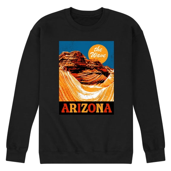 Instant Message - The Wave Arizona - Men's Crew Neck Fleece Pullover