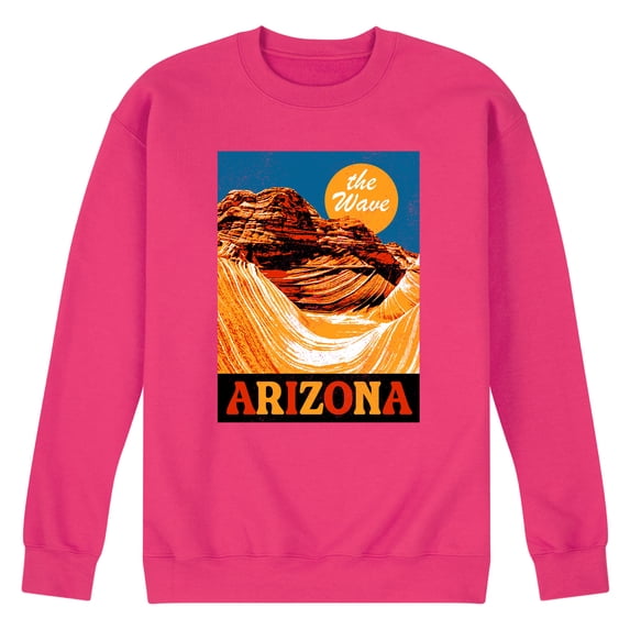 Instant Message - The Wave Arizona - Men's Crew Neck Fleece Pullover